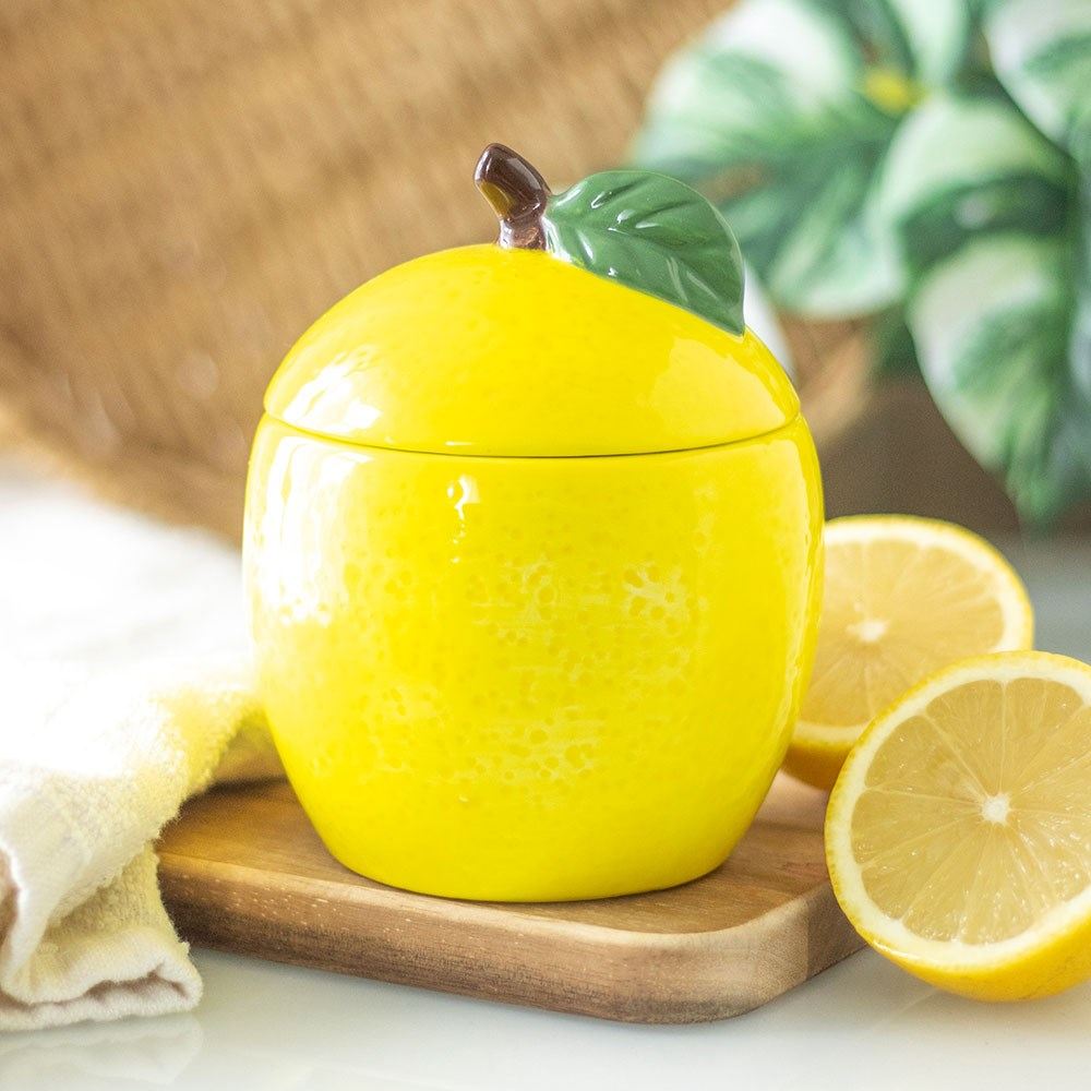 Something Different - Lemon Shaped Candle Jar Geurkaars - Geel